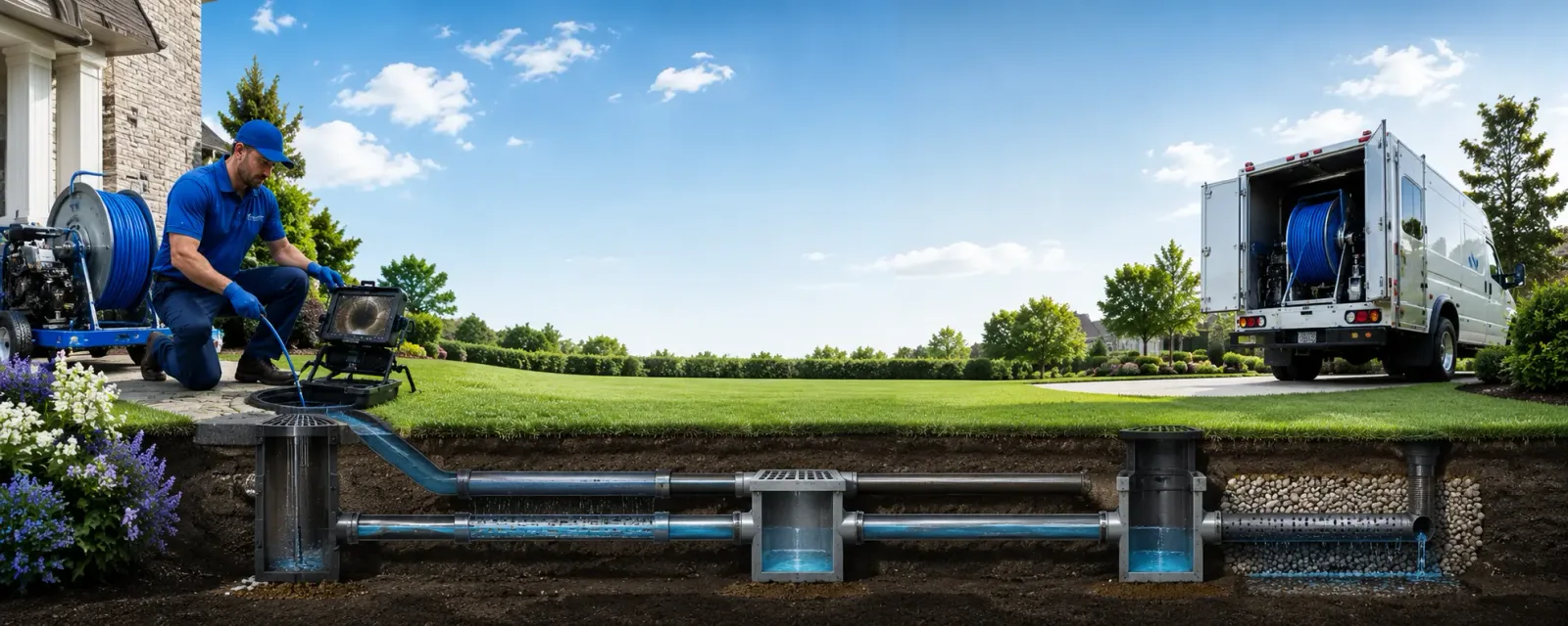 Outdoor drain cleaning information for Clinton, WI
